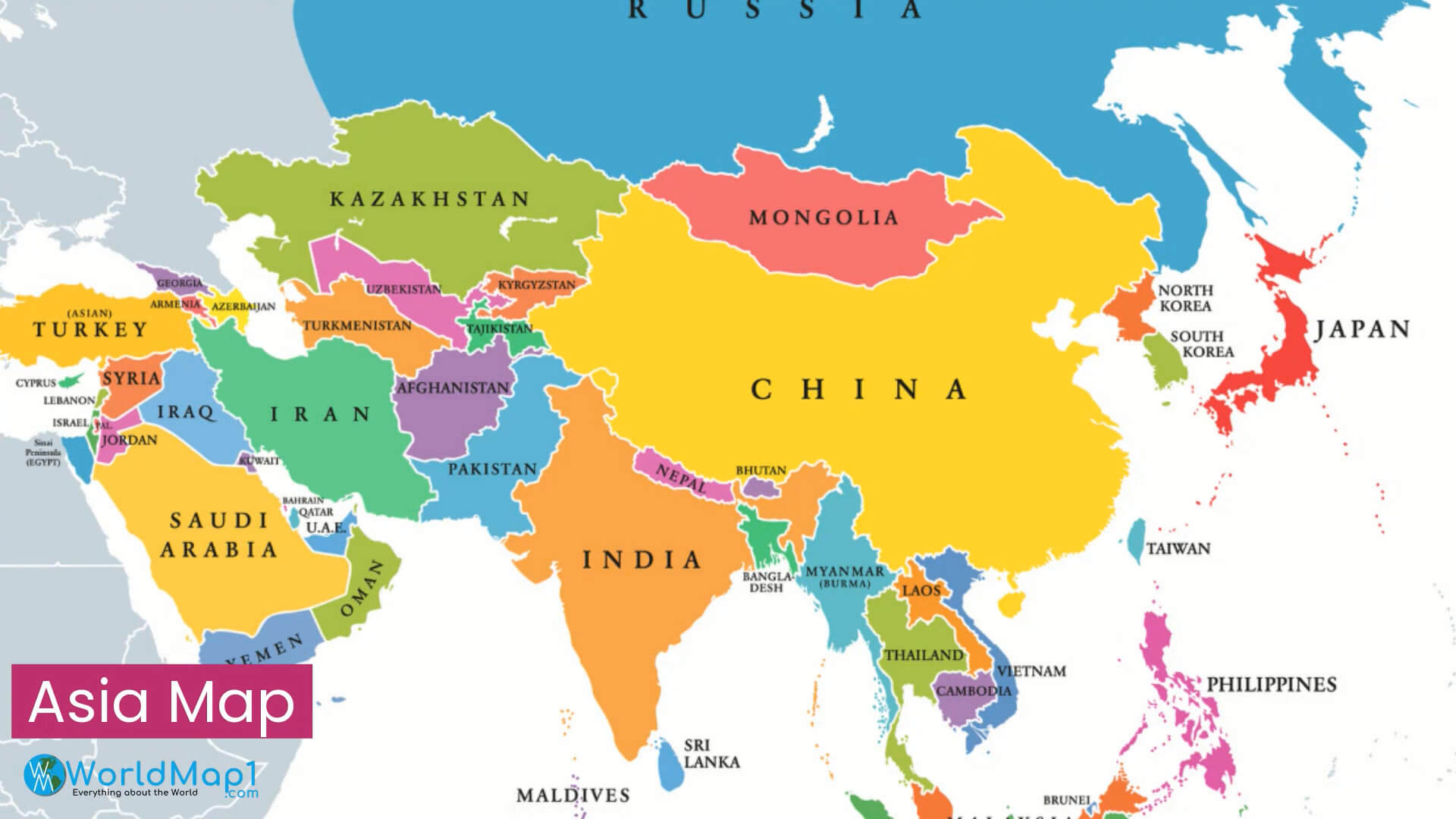 Asia map